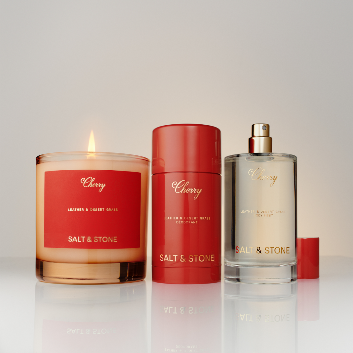 Salt & Stone + Cherry Candle