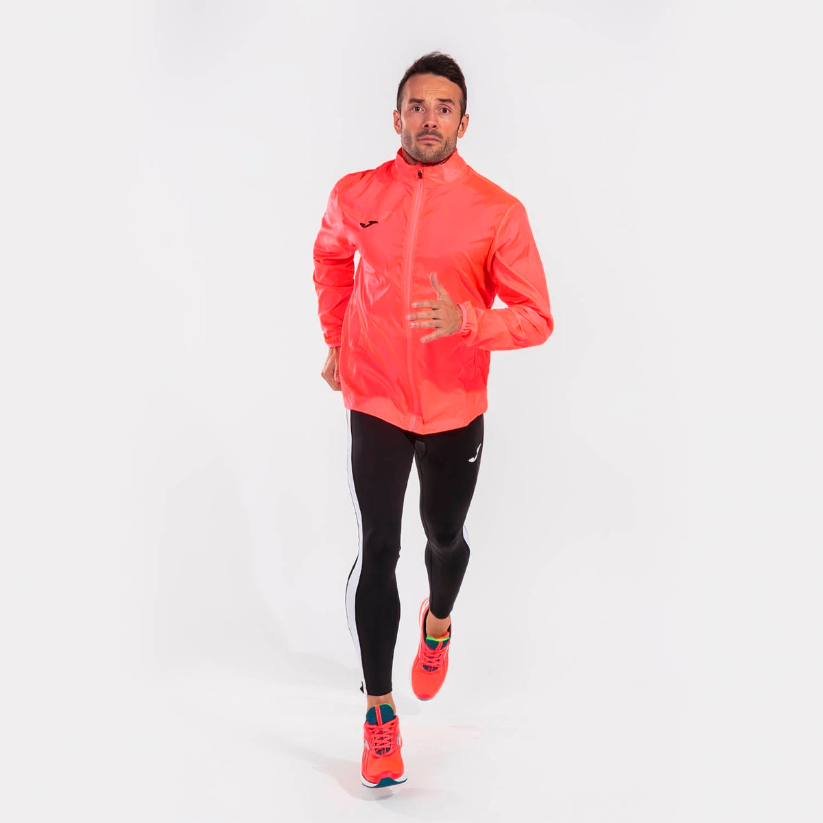Joma Elite VII Windbreaker Giacca Fluor Coral/White