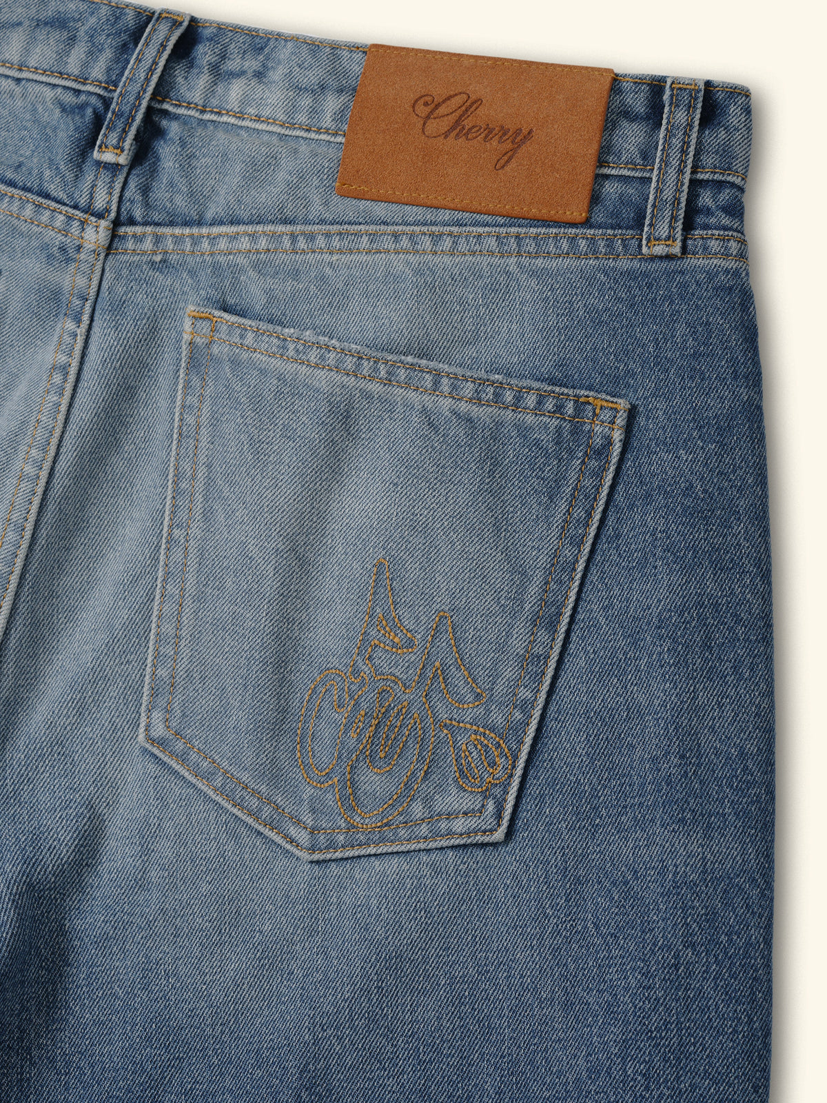 Wide Leg 5 Pocket Jeans (Painters Wash)