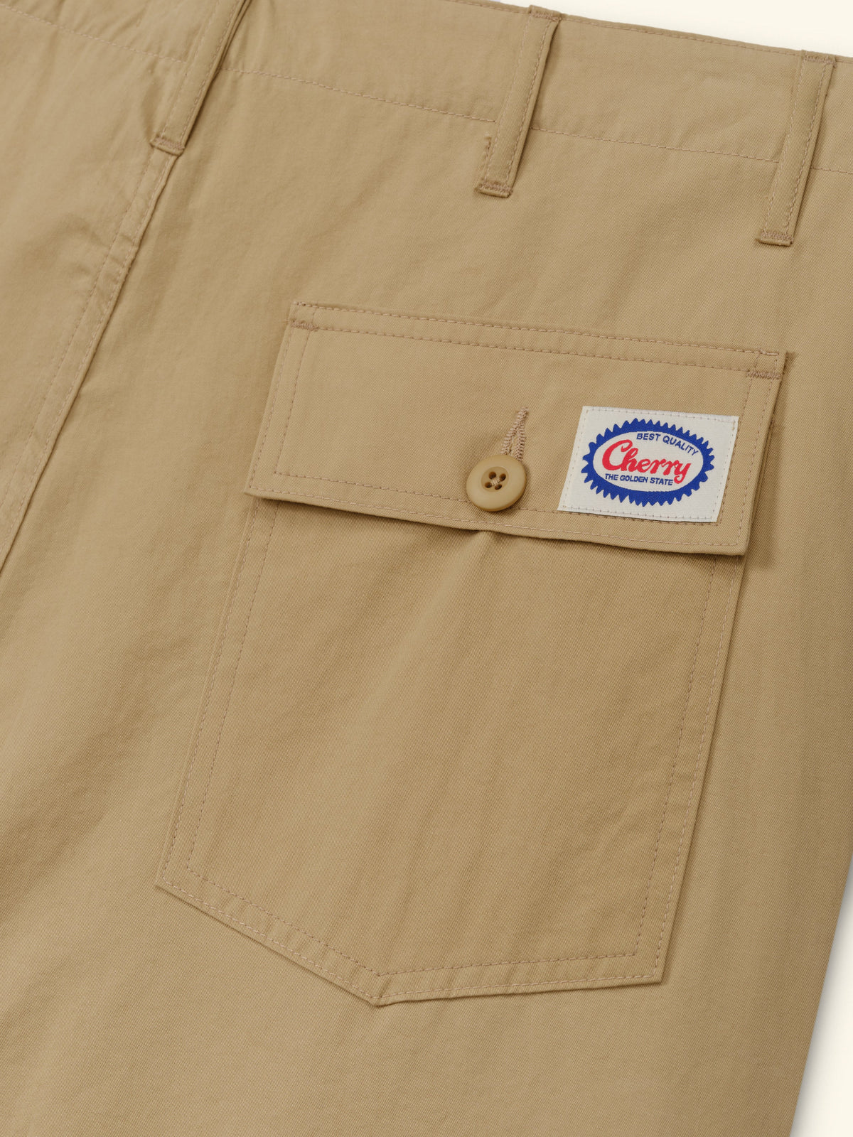 Twill Parachute Pants (Camel)