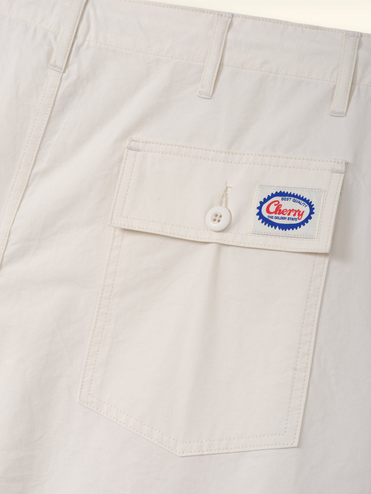 Twill Parachute Pants (Ivory)