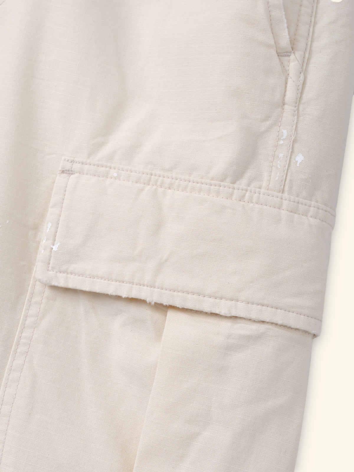 Wide Leg Cargo Shorts (Natural)