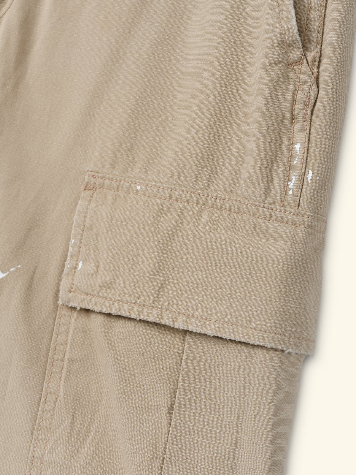 Wide Leg Cargo Shorts (Stone)