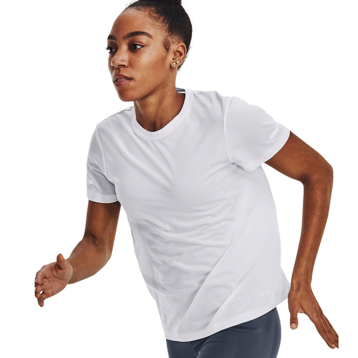 Under Armour Seamless Stride Maglietta White/Reflective