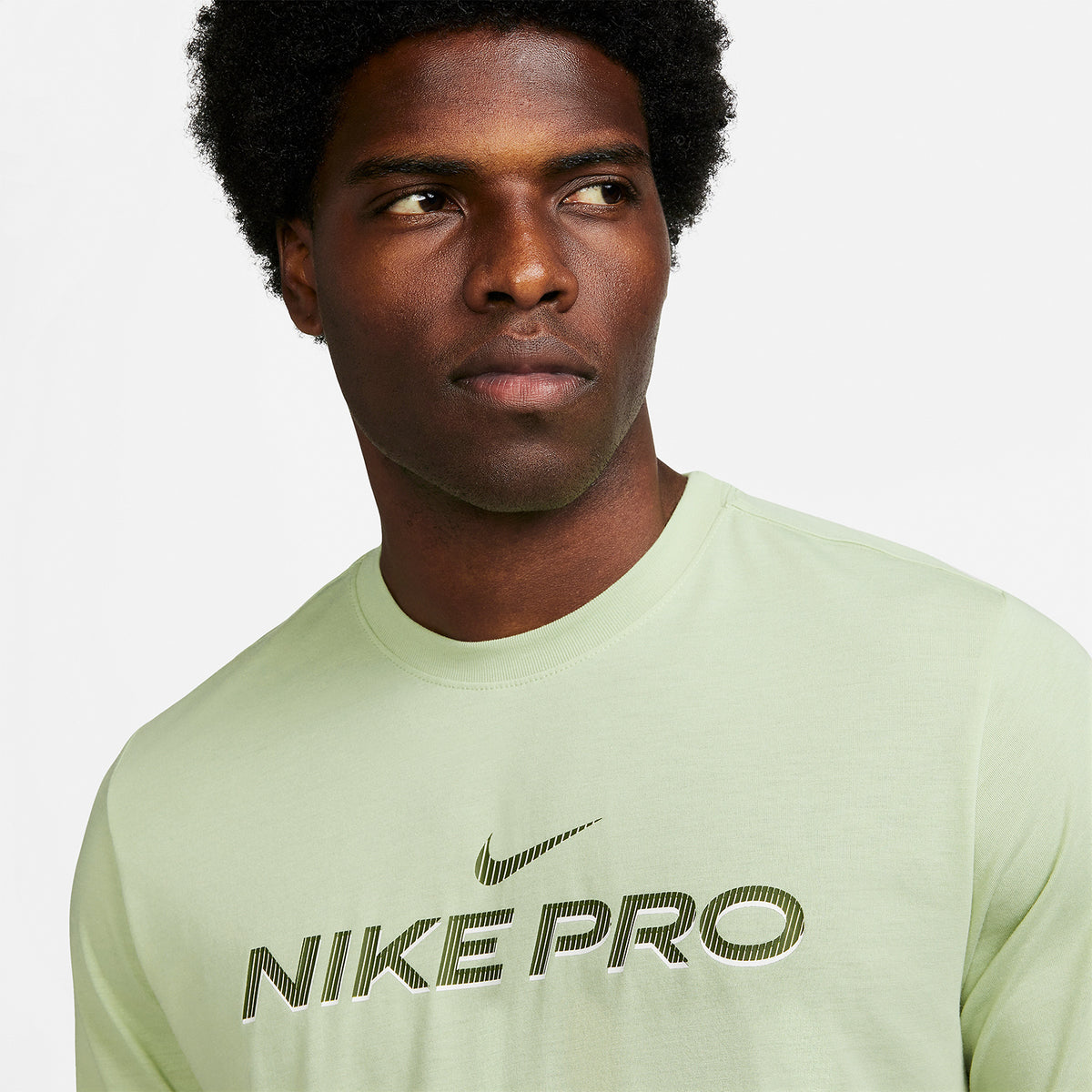 Nike Pro Fitness Maglietta Olive Aura