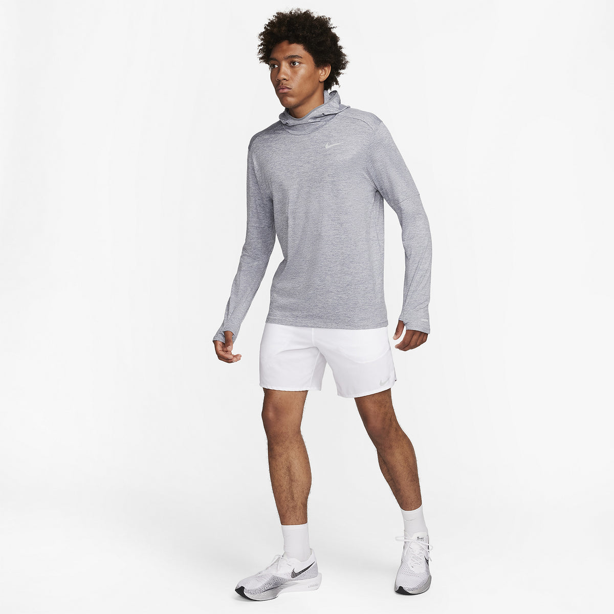 Nike Dri-FIT Element Maglia Smoke Grey/Grey Fog/Heather/Reflective Silver