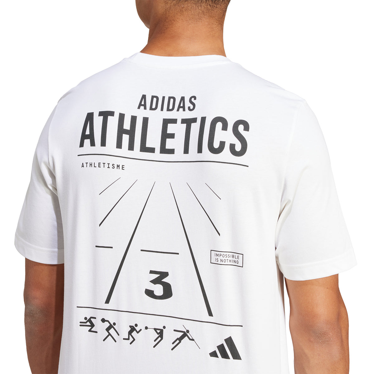 adidas Athlete Maglietta White