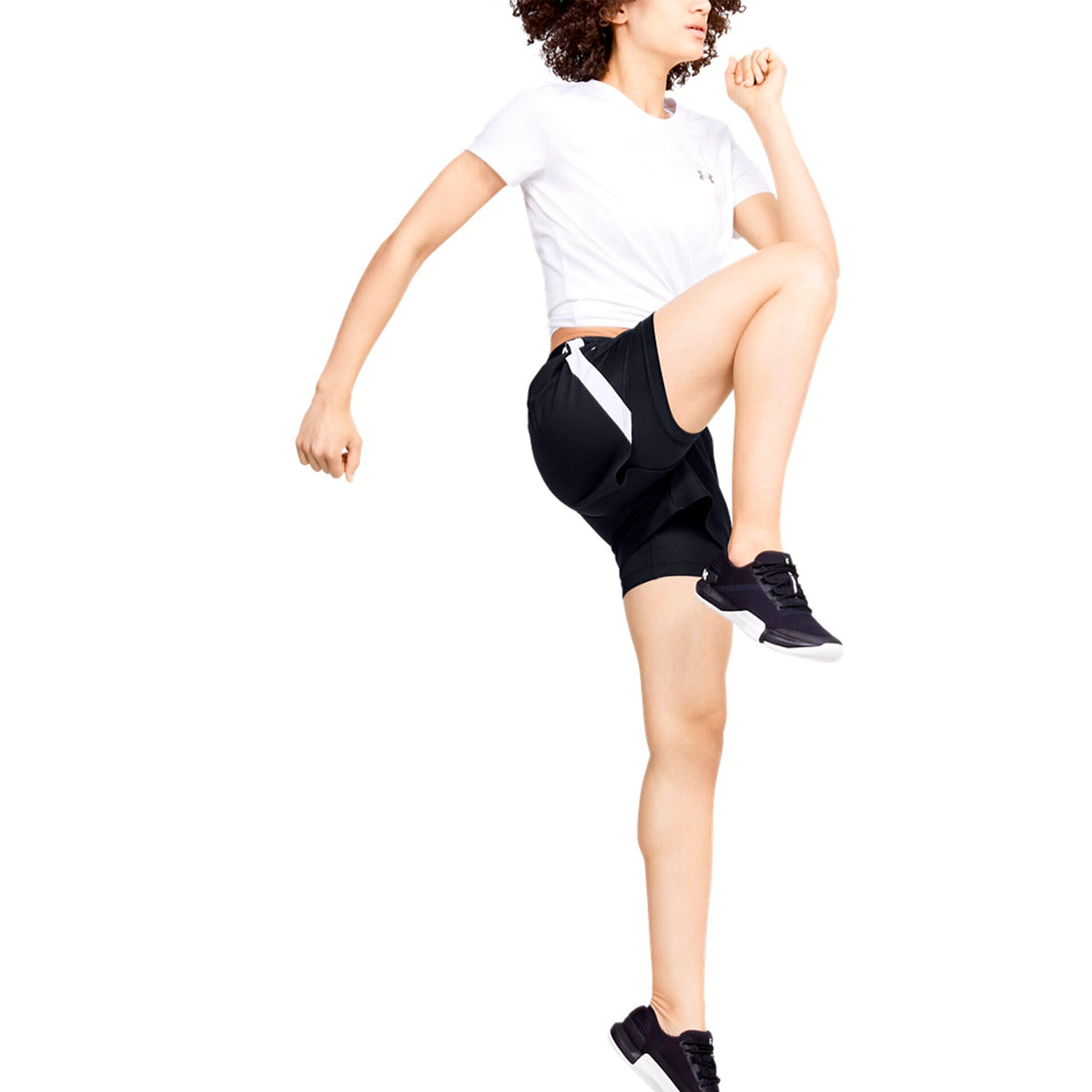Under Armour Play Up 2 in 1 3in Pantaloncini Black/White