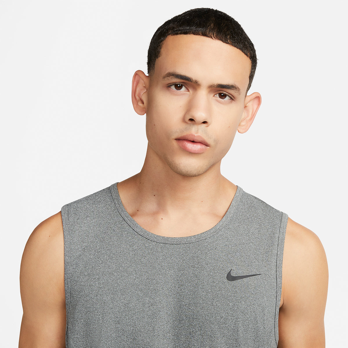 Nike Dri-FIT Hyverse Canotta Smoke Grey/Heather/Black