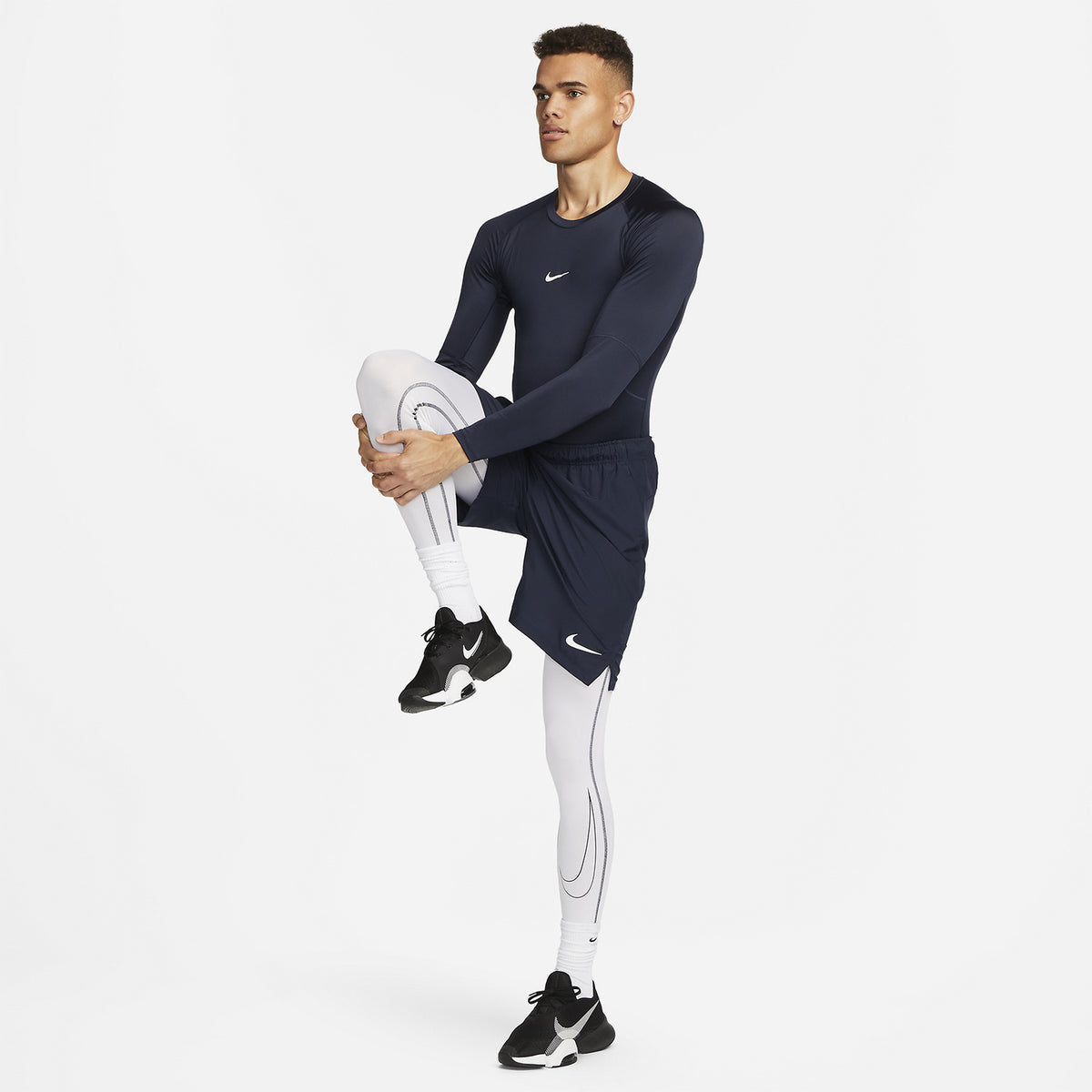 Nike Dri-FIT Logo Maglia Obsidian/White