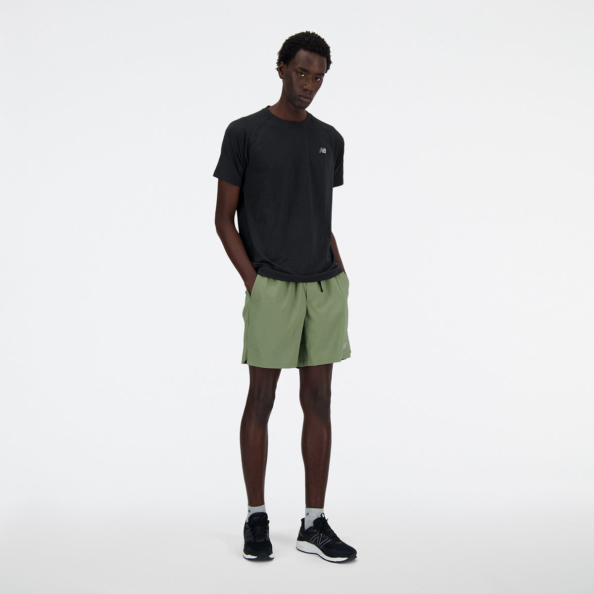 New Balance Athletics Logo Maglietta Black