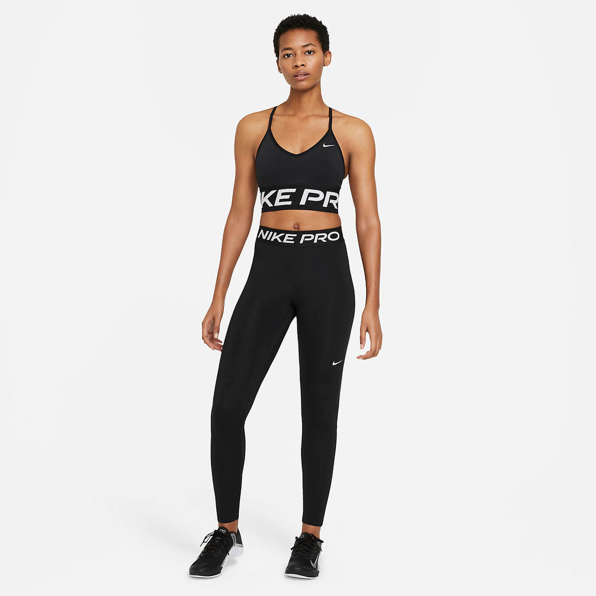 Nike Pro 365 Long Tights Black/White