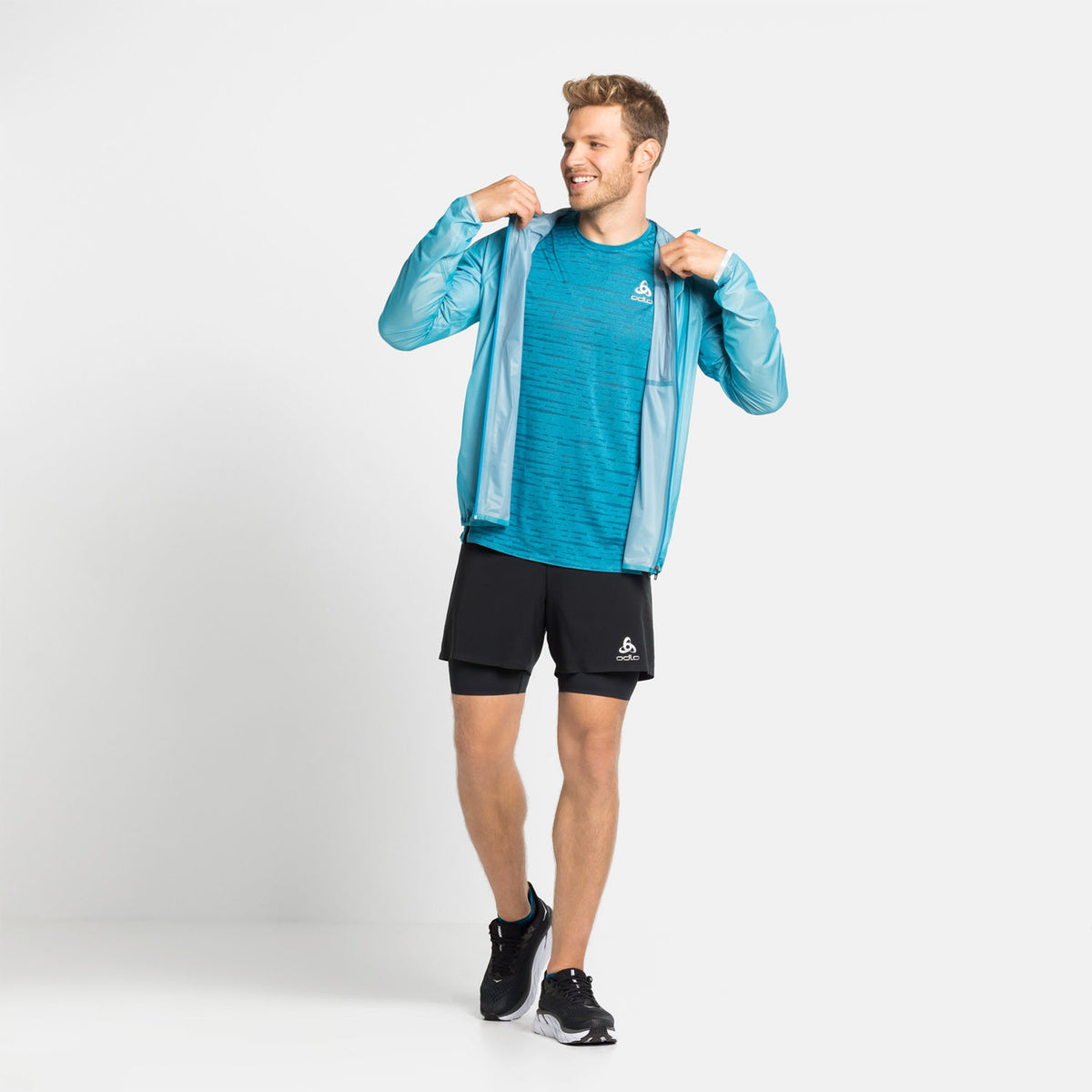 Odlo Zeroweight 2 In 1 5in Pantaloncini Black