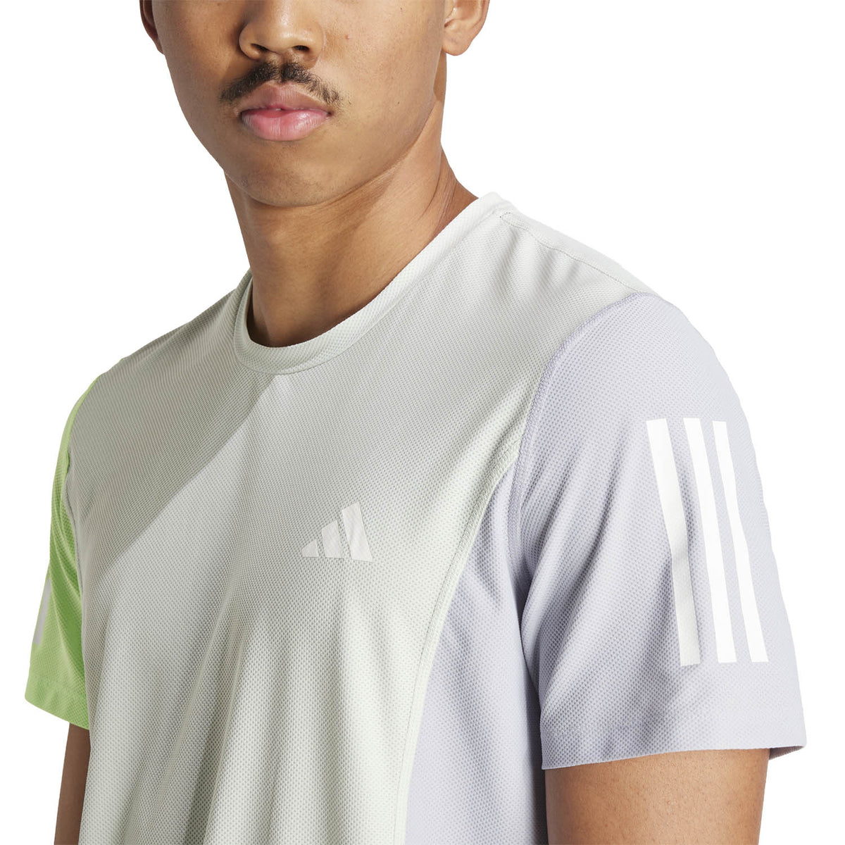 adidas Own The Run Print Maglietta Linen Green/Green Spark/Halo Silver