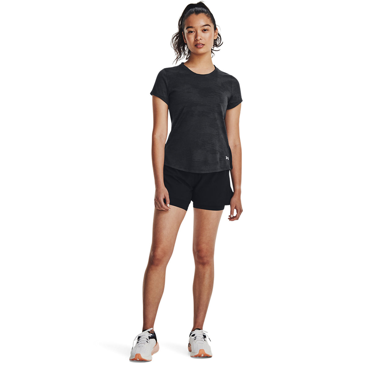 Under Armour Streaker Speed Camo Maglietta Black/Reflective