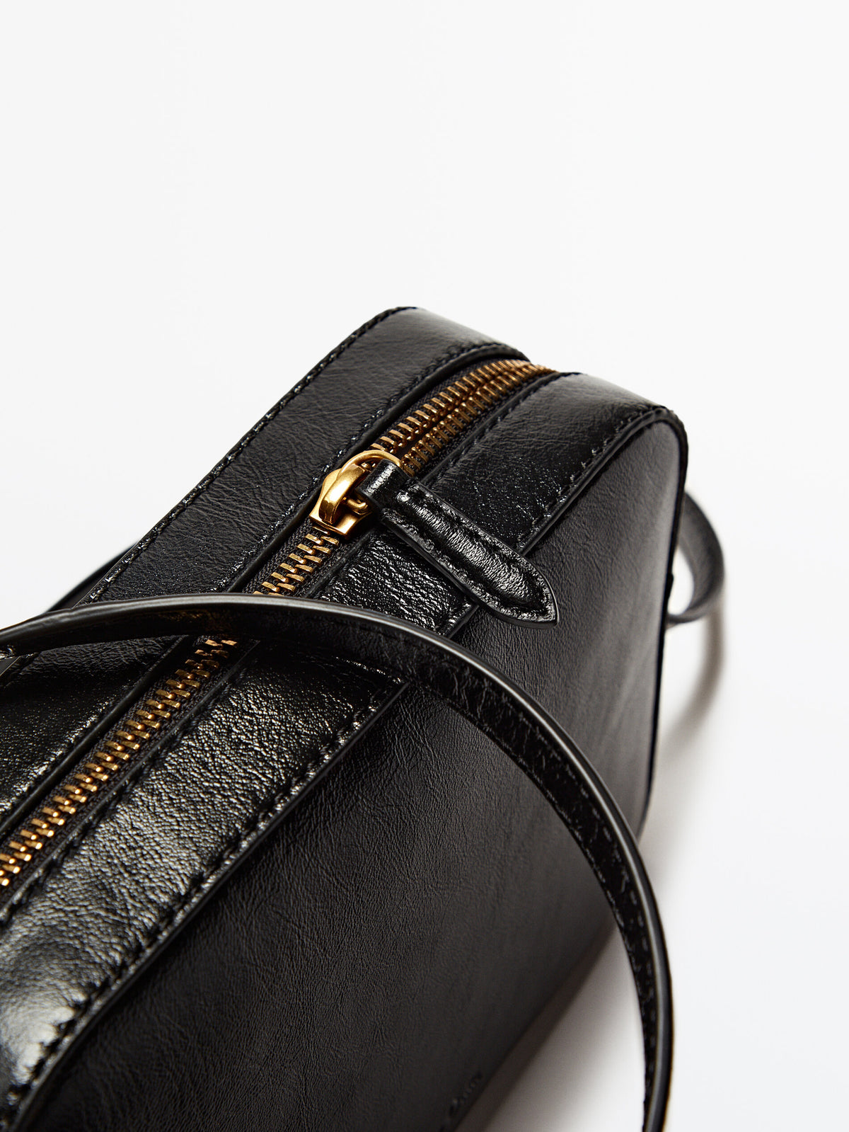 Bolso cámara piel - NEGRO