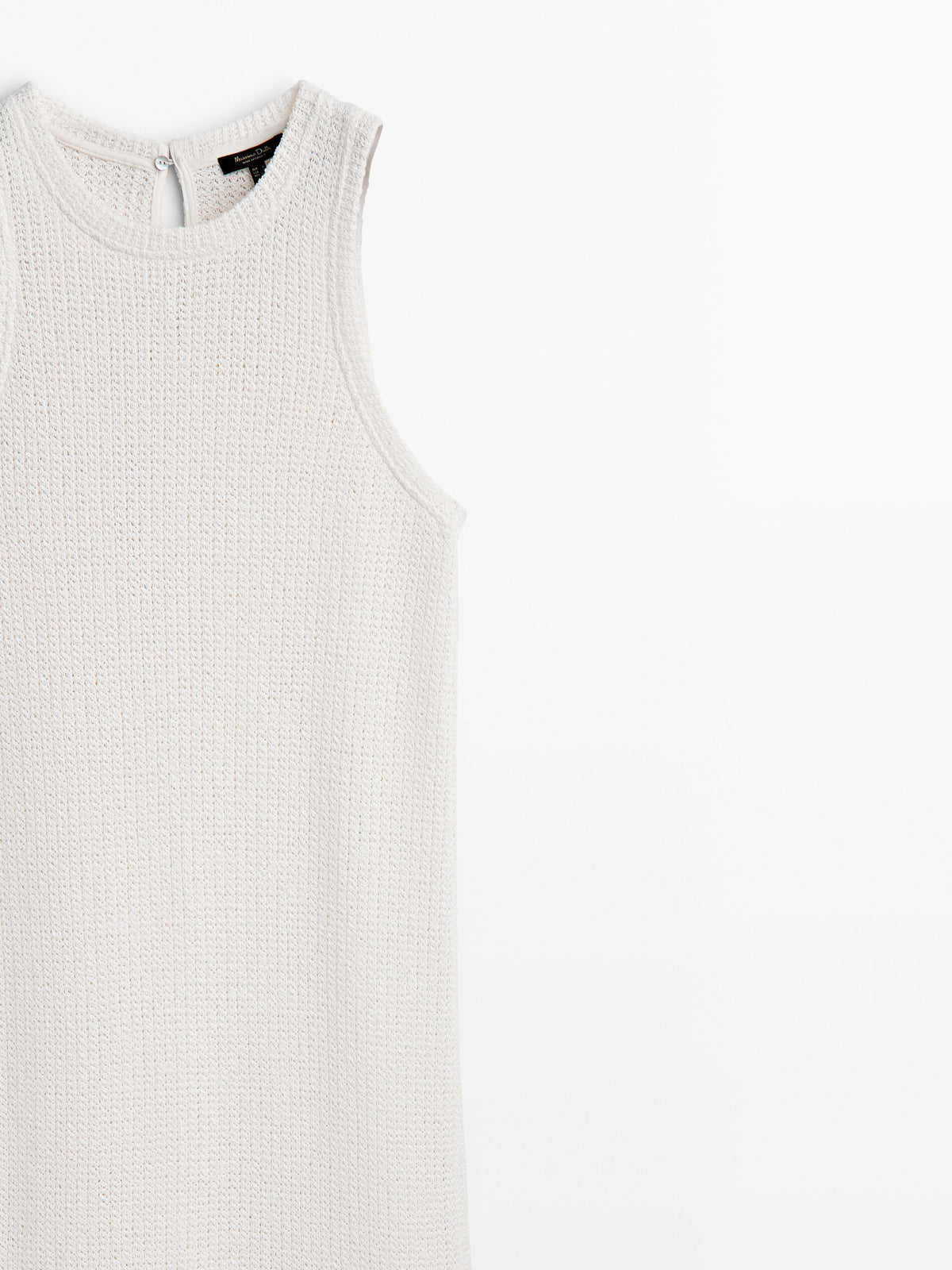 Vestido midi estructura manga sisa - CRUDO