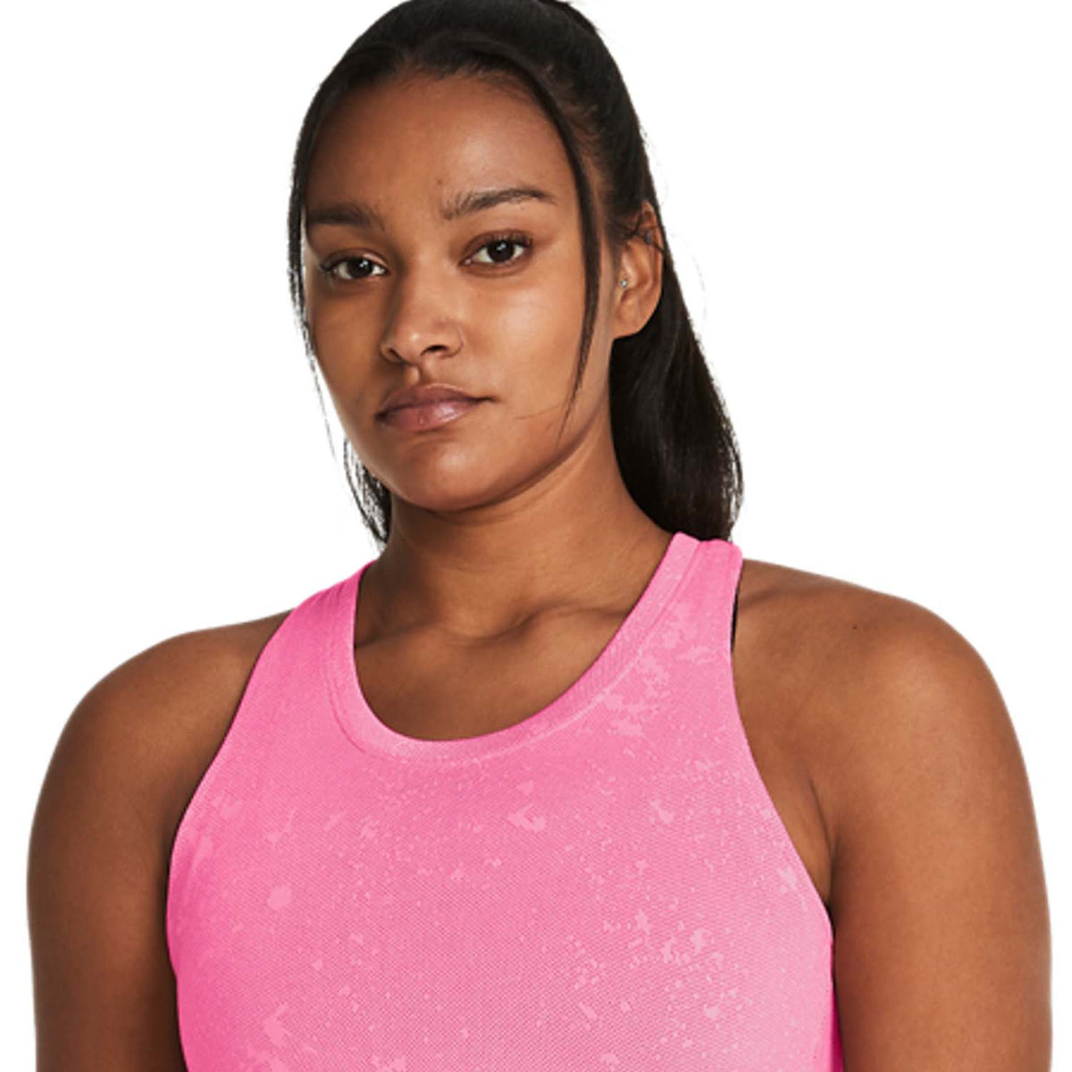 Under Armour Streaker Splatter Canotta Fluo Pink/Reflective