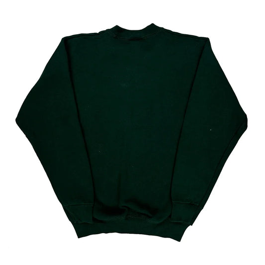 90S Blank Pro Layer Sweatshirt - Small Green Cotton Blend