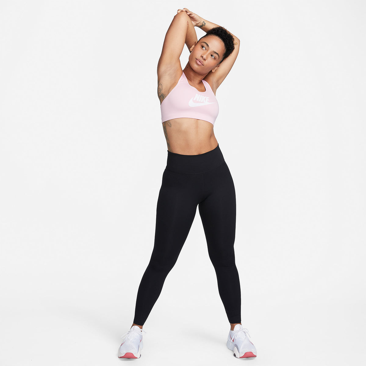 Nike Futura Reggiseno Sportivo Med Soft Pink/White