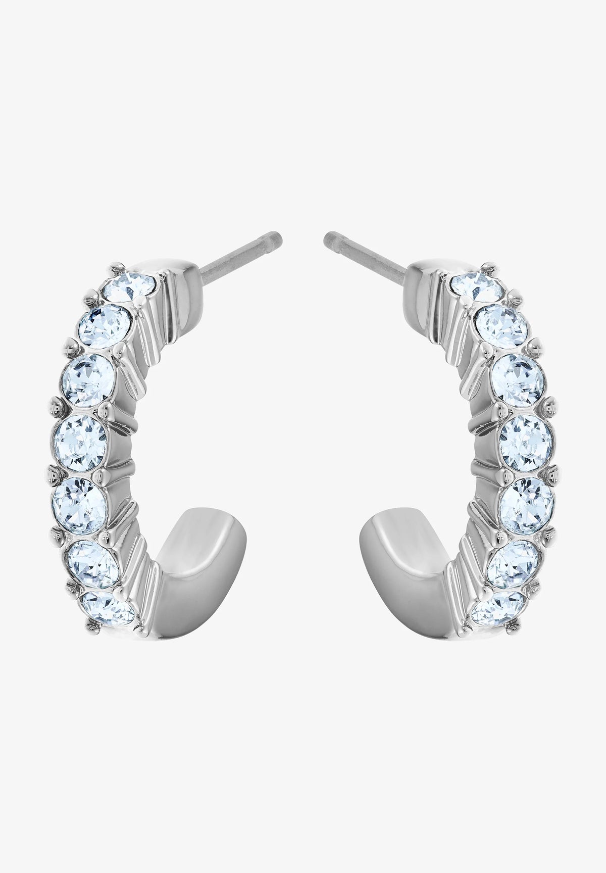 Swarovski HOOP RHODIUM PLATED - Orecchini