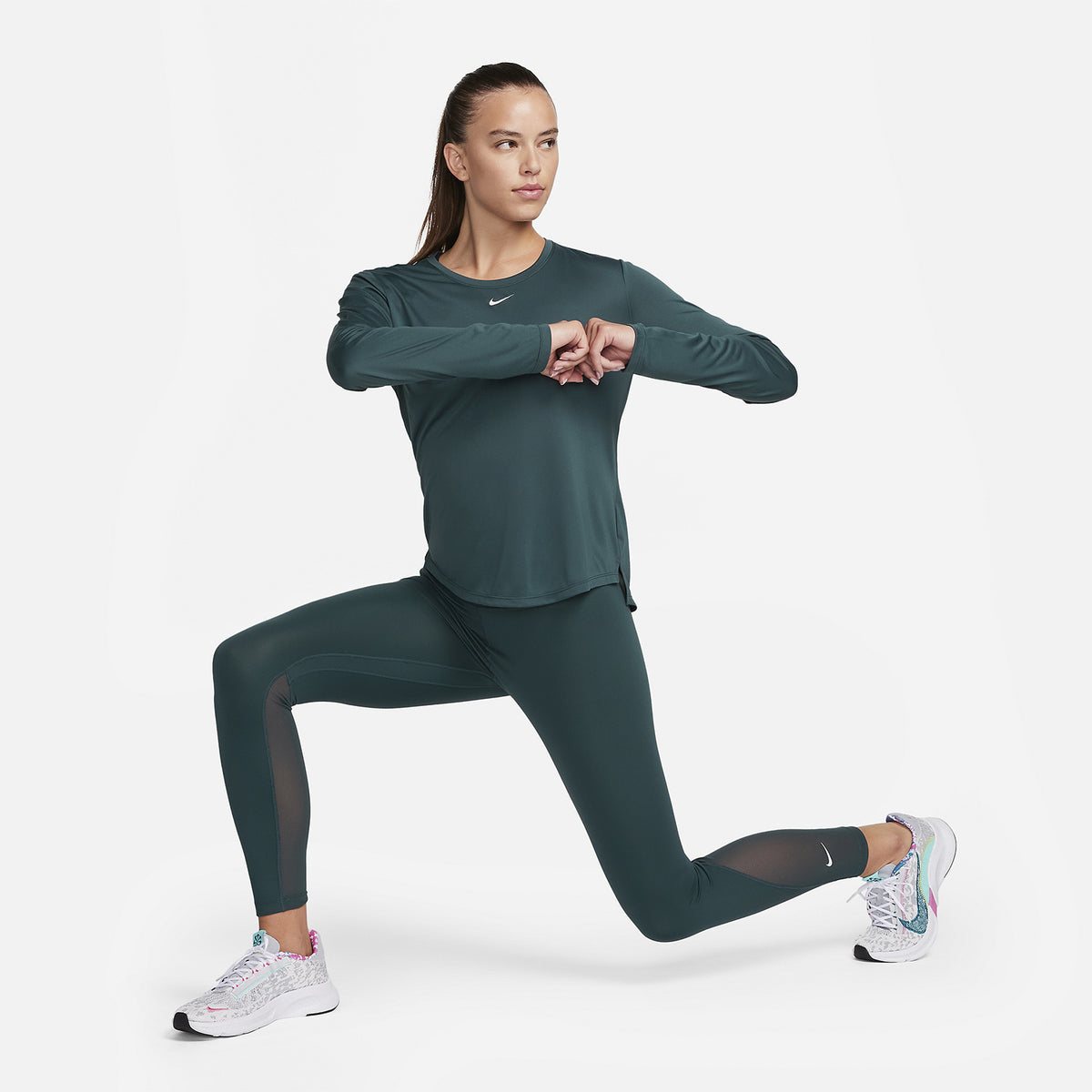 Nike Dri-FIT One Maglia Deep Jungle/White