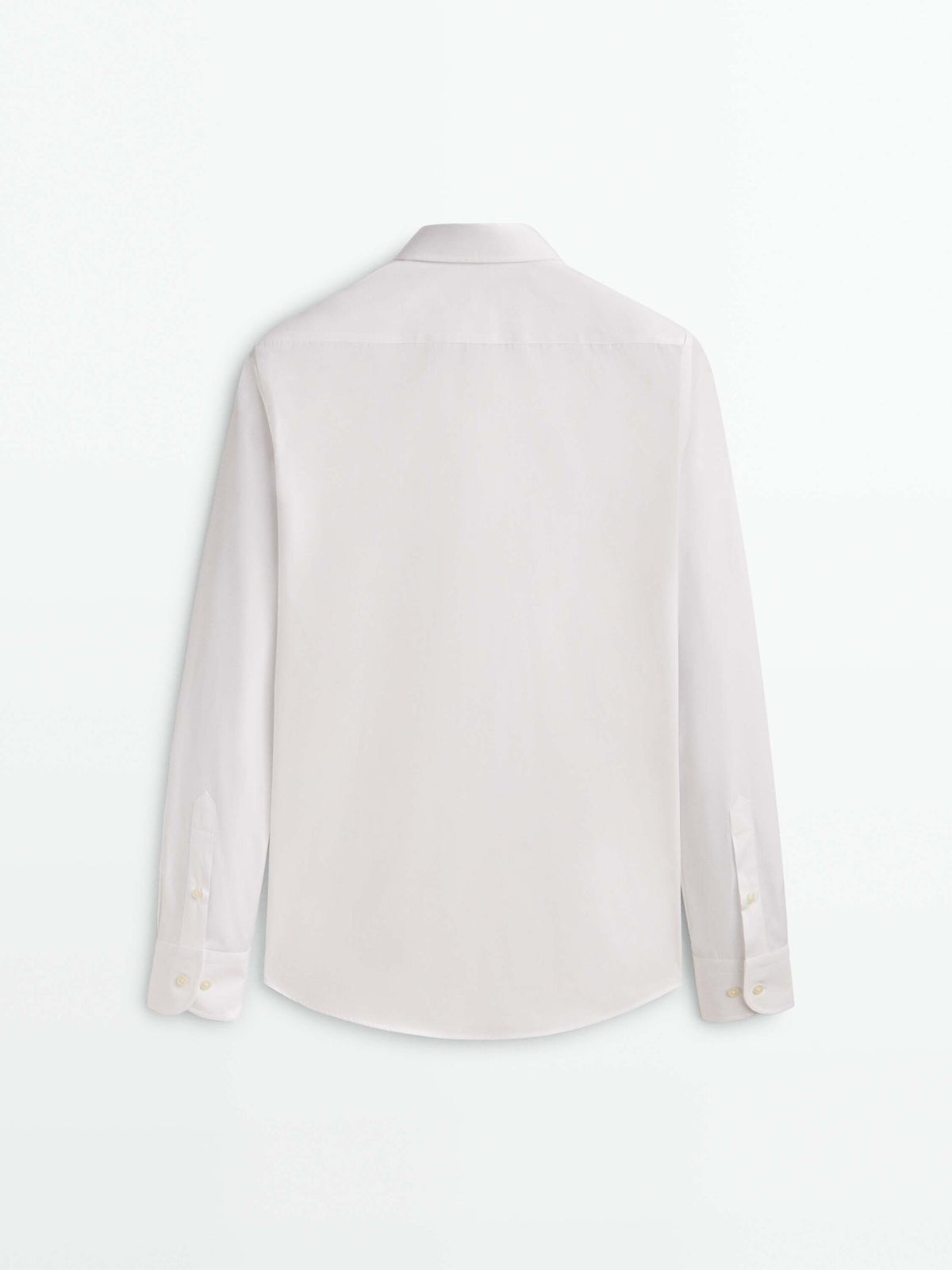 Camisa popelín algodón regular fit - BLANCO