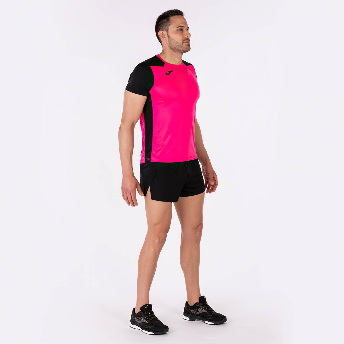 Joma Record II Maglietta Fluor Pink/Black