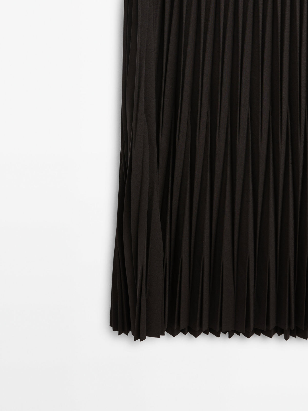 Vestido plisado negro - NEGRO