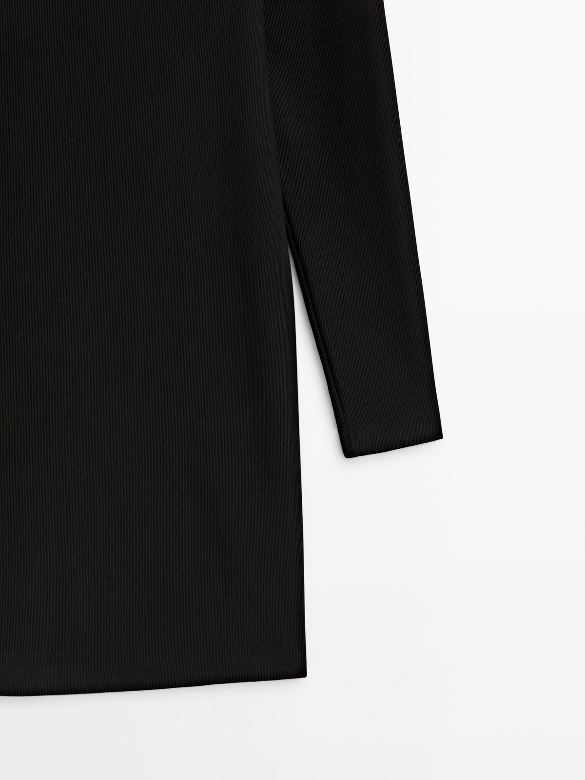 Vestido corto negro mini escote - NEGRO