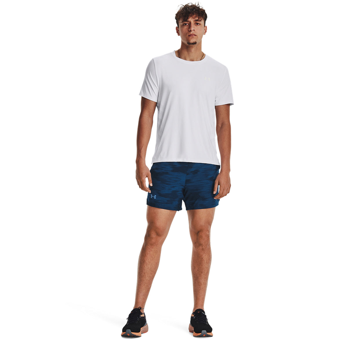 Under Armour Launch Printed 5in Pantaloncini Varsity Blue/Reflective