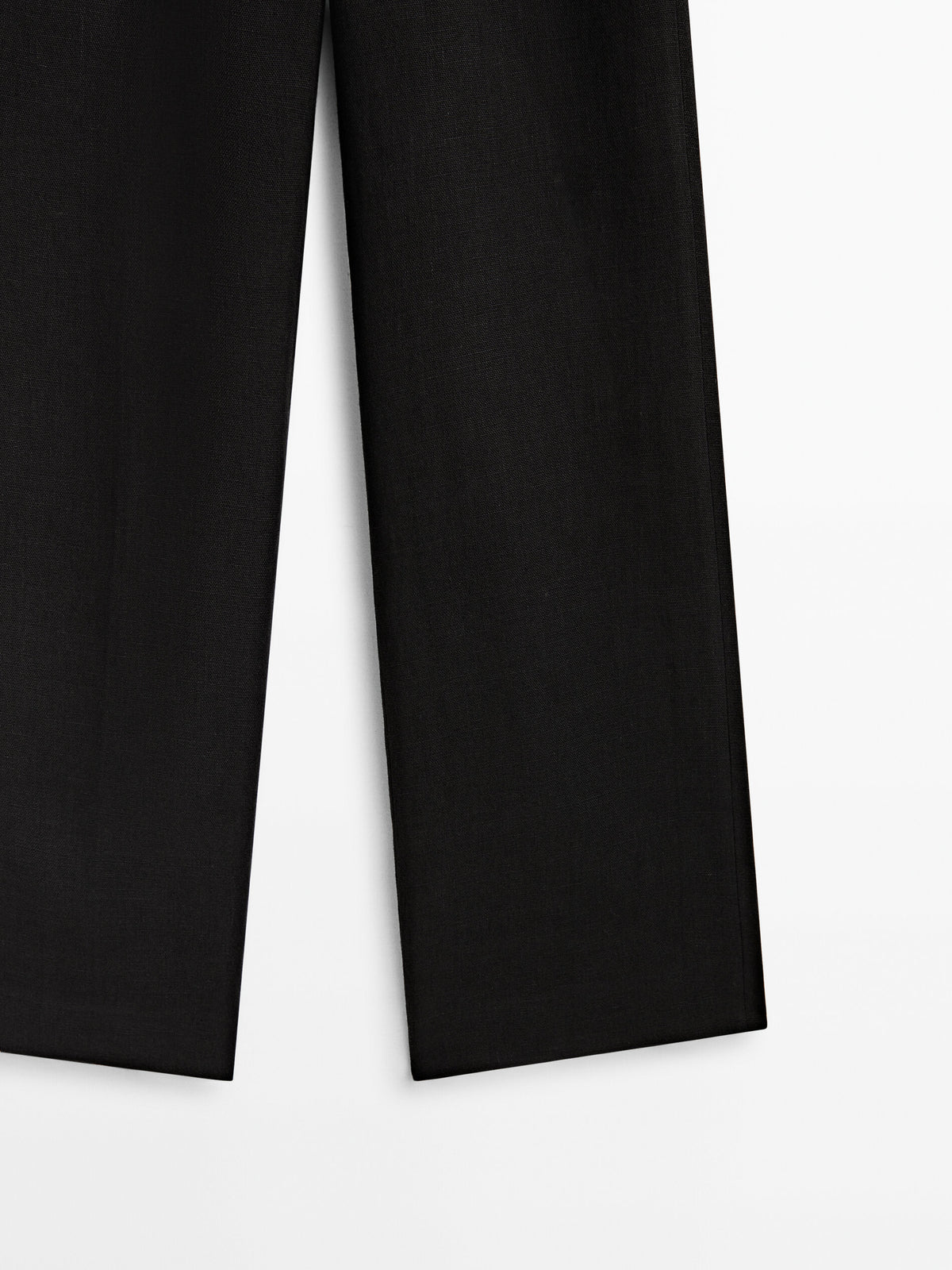 Pantalón traje lino costuras Limited edition - NEGRO