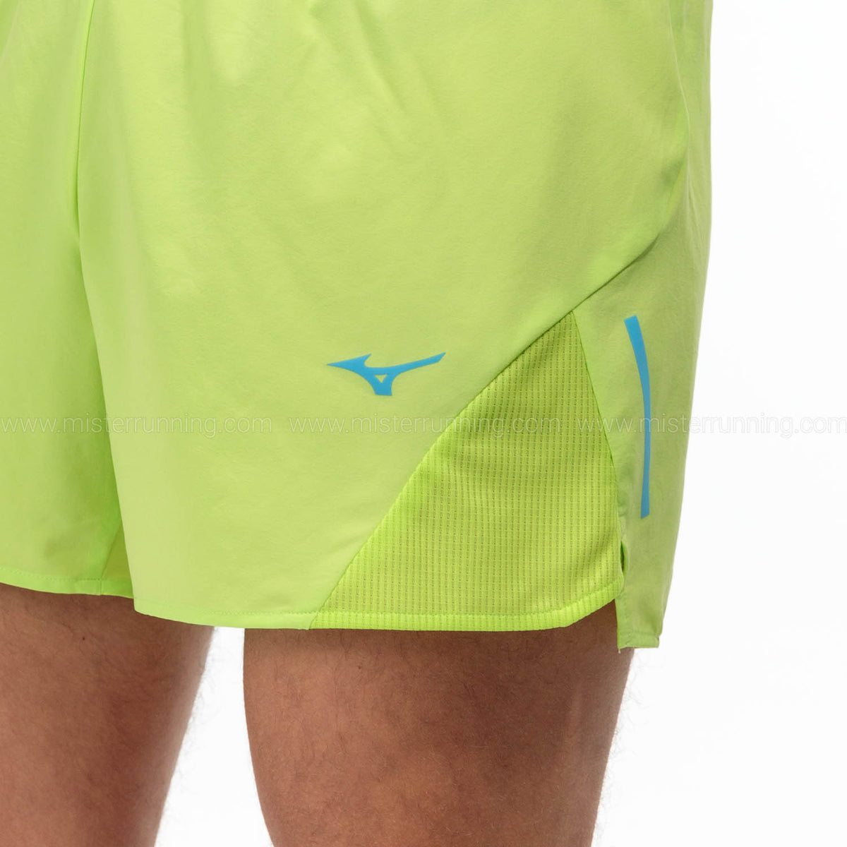 Mizuno Aero 4.5in Pantaloncini Lime