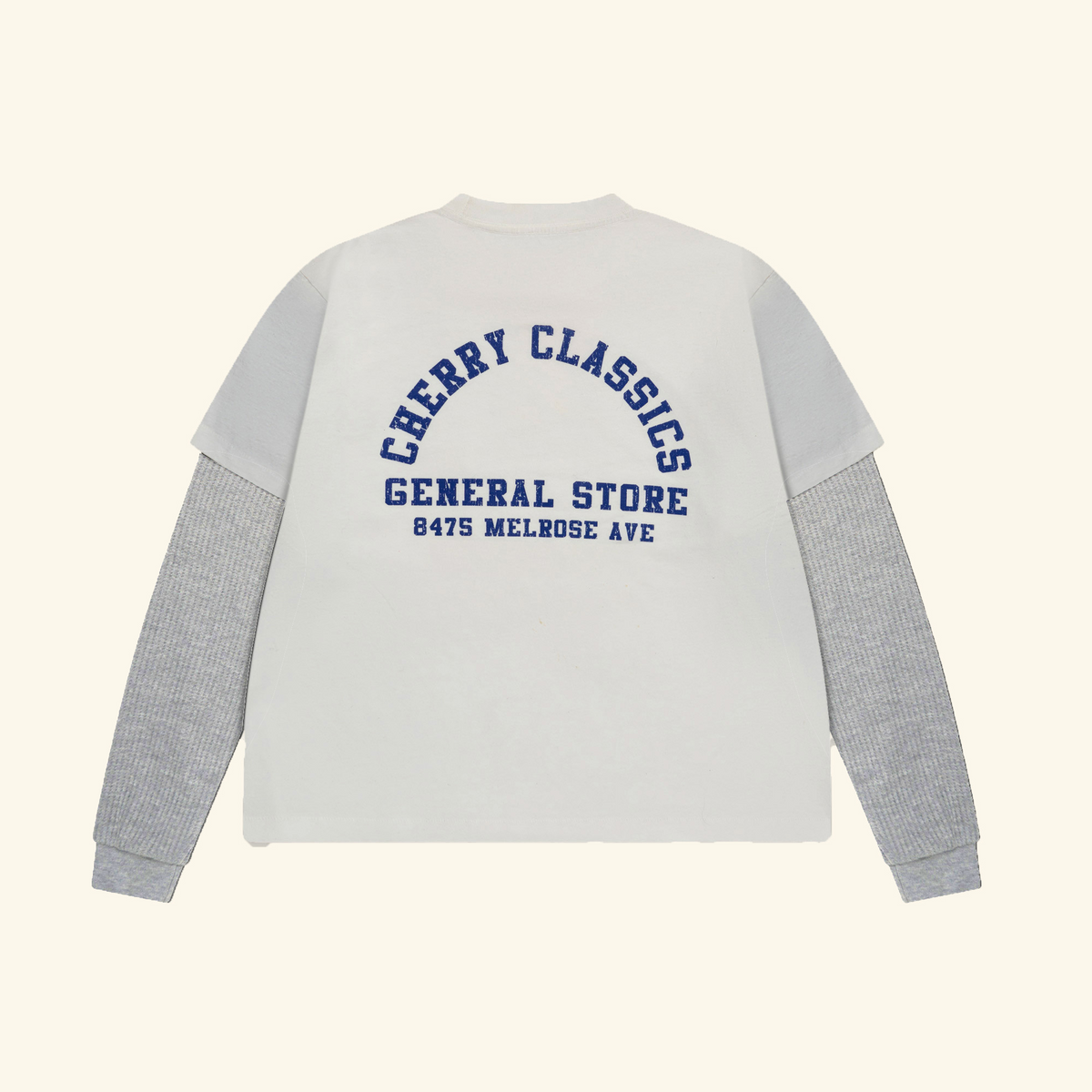General Store Boxy Long Sleeve Thermal (Vintage White)
