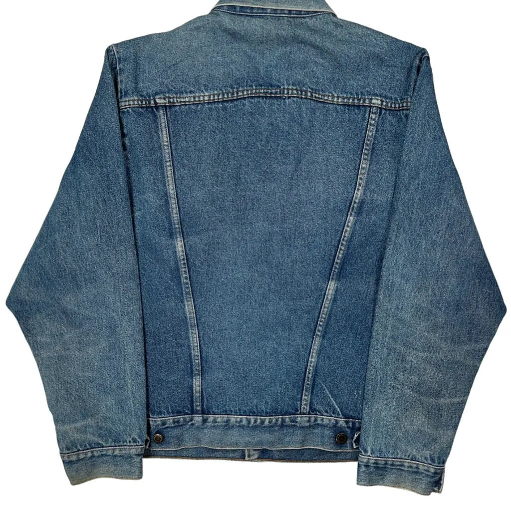 Wrangler Denim Jacket - Large Blue Cotton