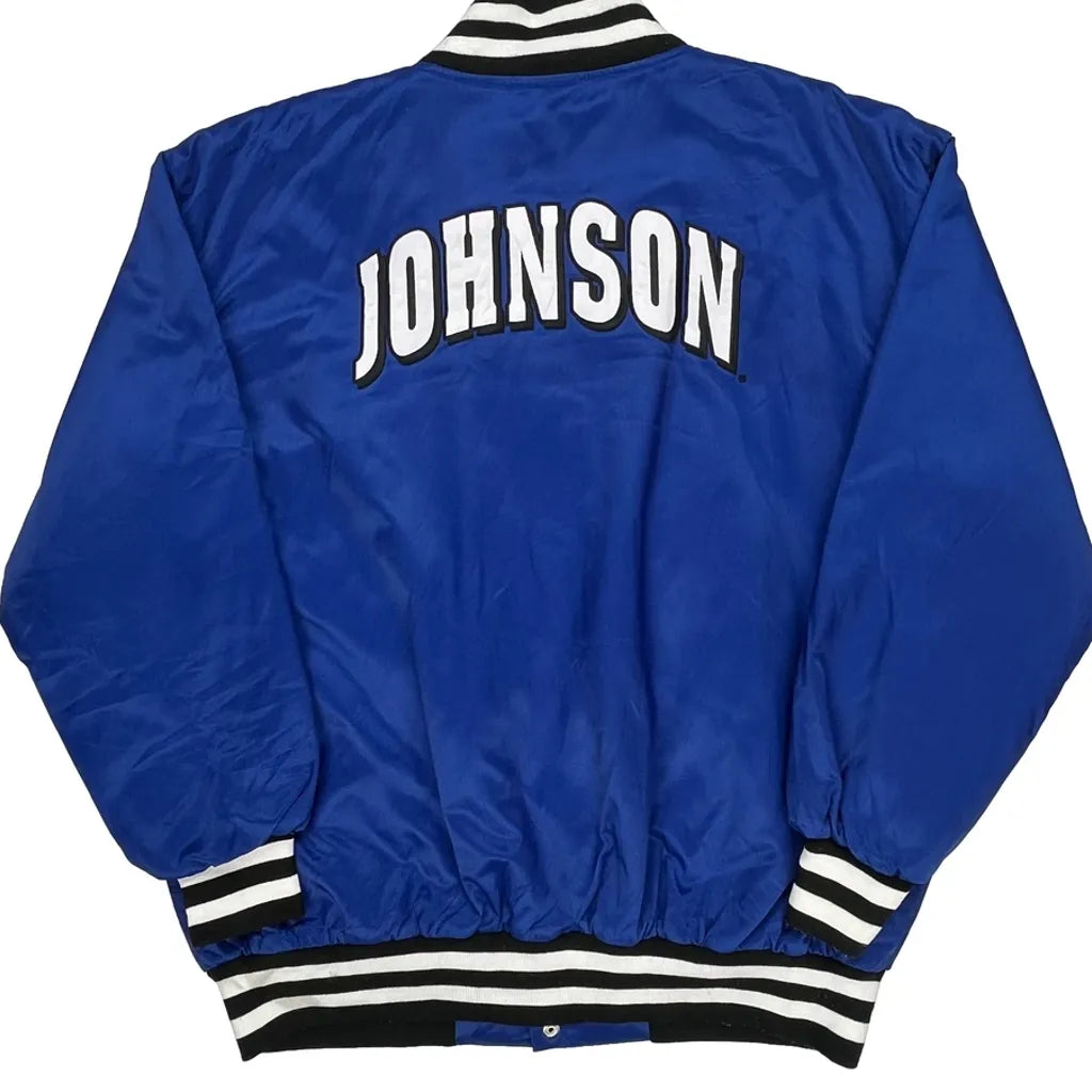 Johnson Chase Authentics Nascar Varsity Jacket - XL Blue Polyester
