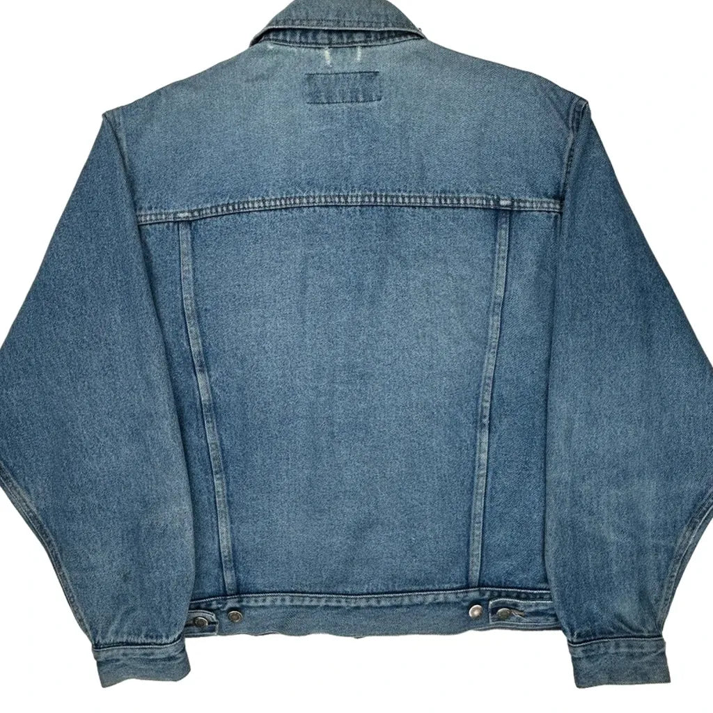 Wrangler Denim Jacket - Large Blue Cotton