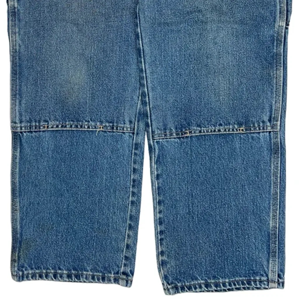 Dickies Double Knee Carpenter Pants - 34W 30L Blue Cotton