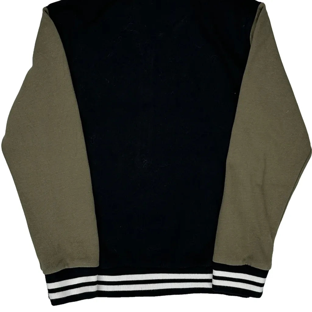 True Religion Varsity Jacket - Large Black Cotton