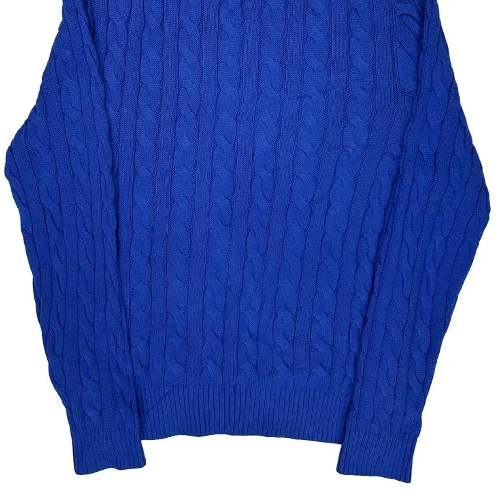 Polo By Ralph Lauren Sweater - XL Blue Cotton