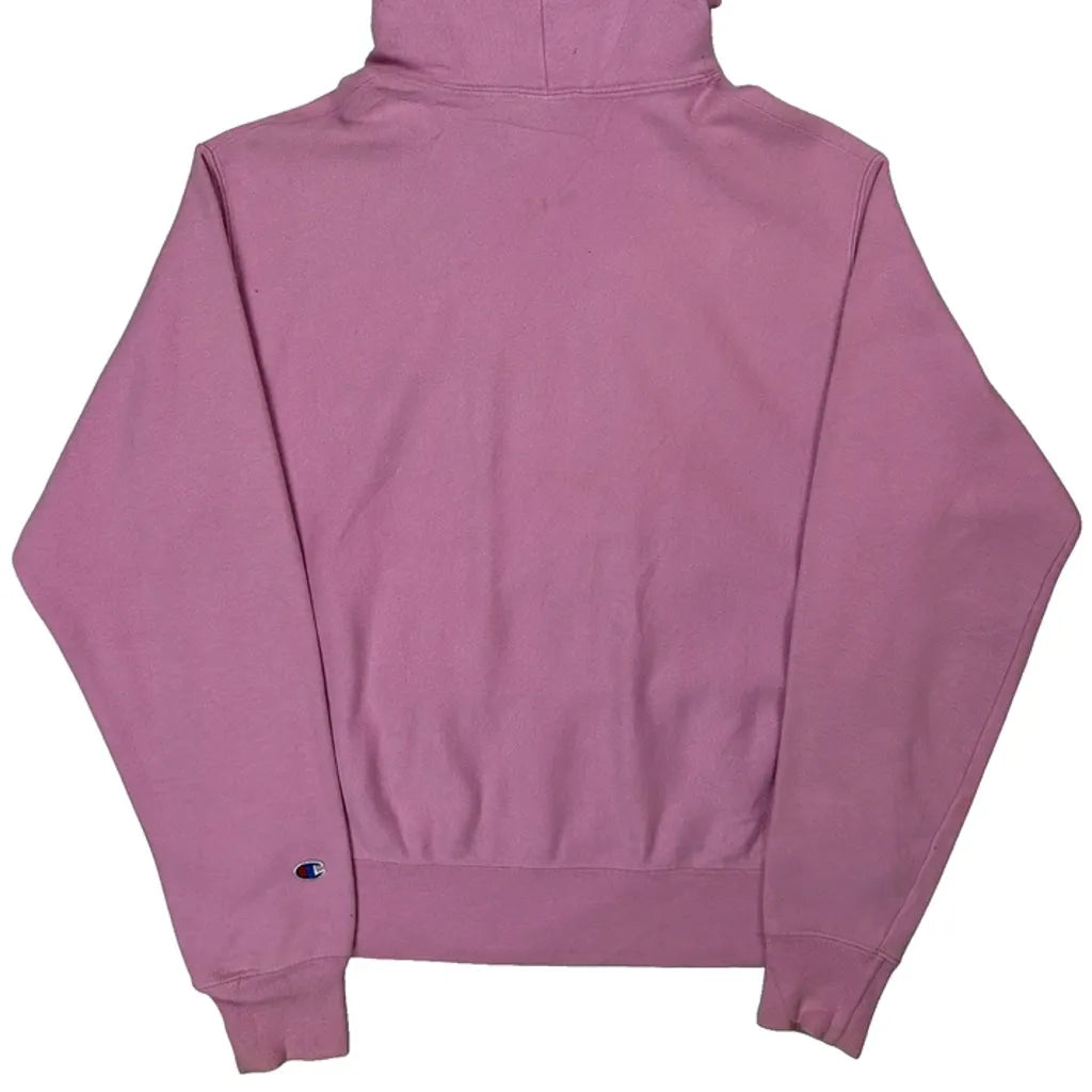 Reverse Weave Champion Hoodie - Medium Pink Cotton Blend