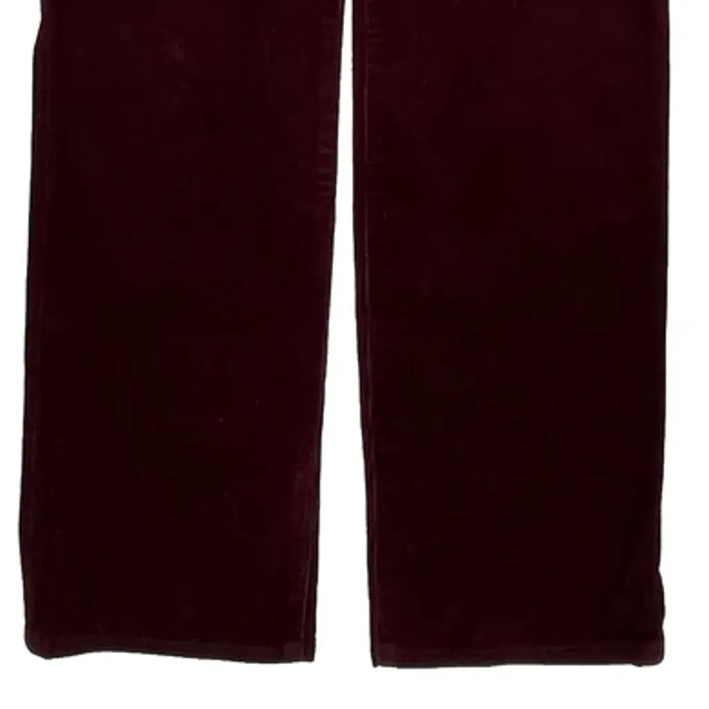 Ralph Lauren Cord Pants - 30″ Waist Burgundy Cotton