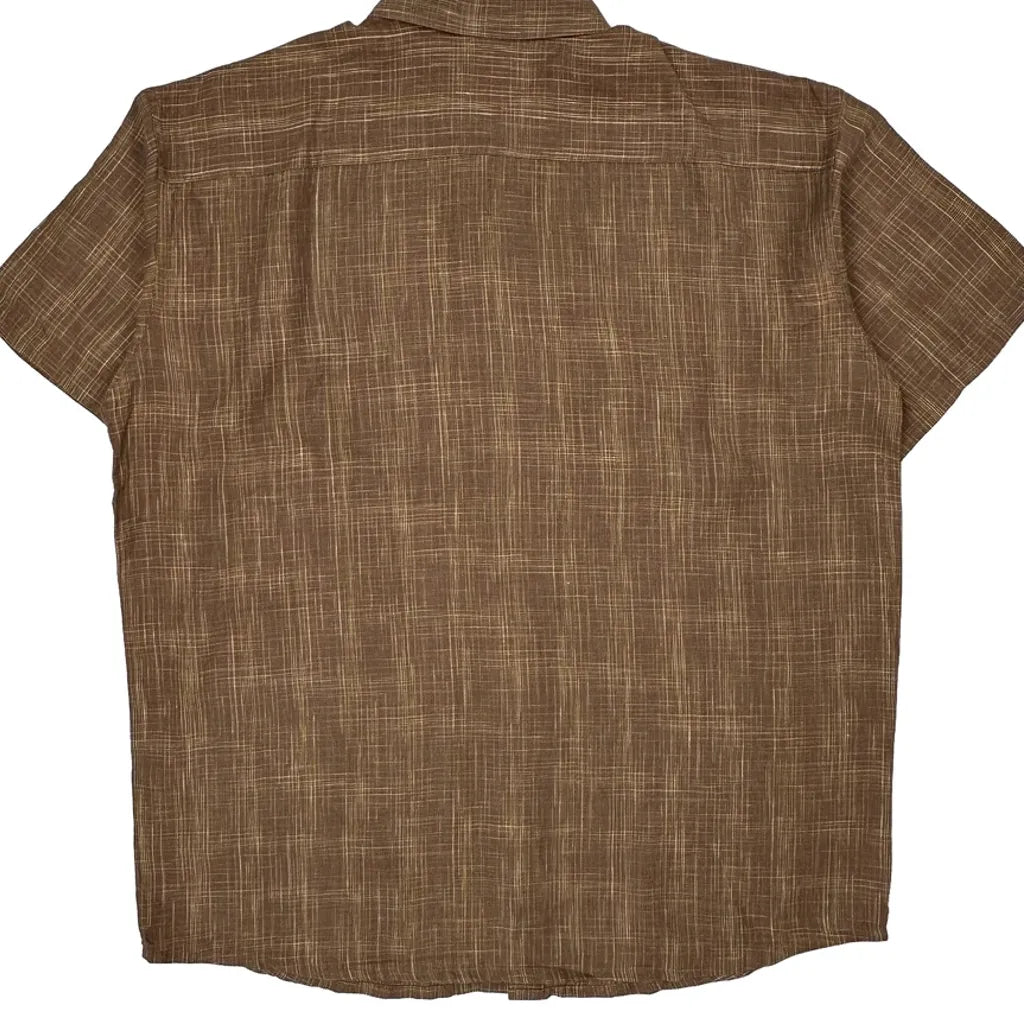 Patagonia Short Sleeve Shirt - XL Brown Linen