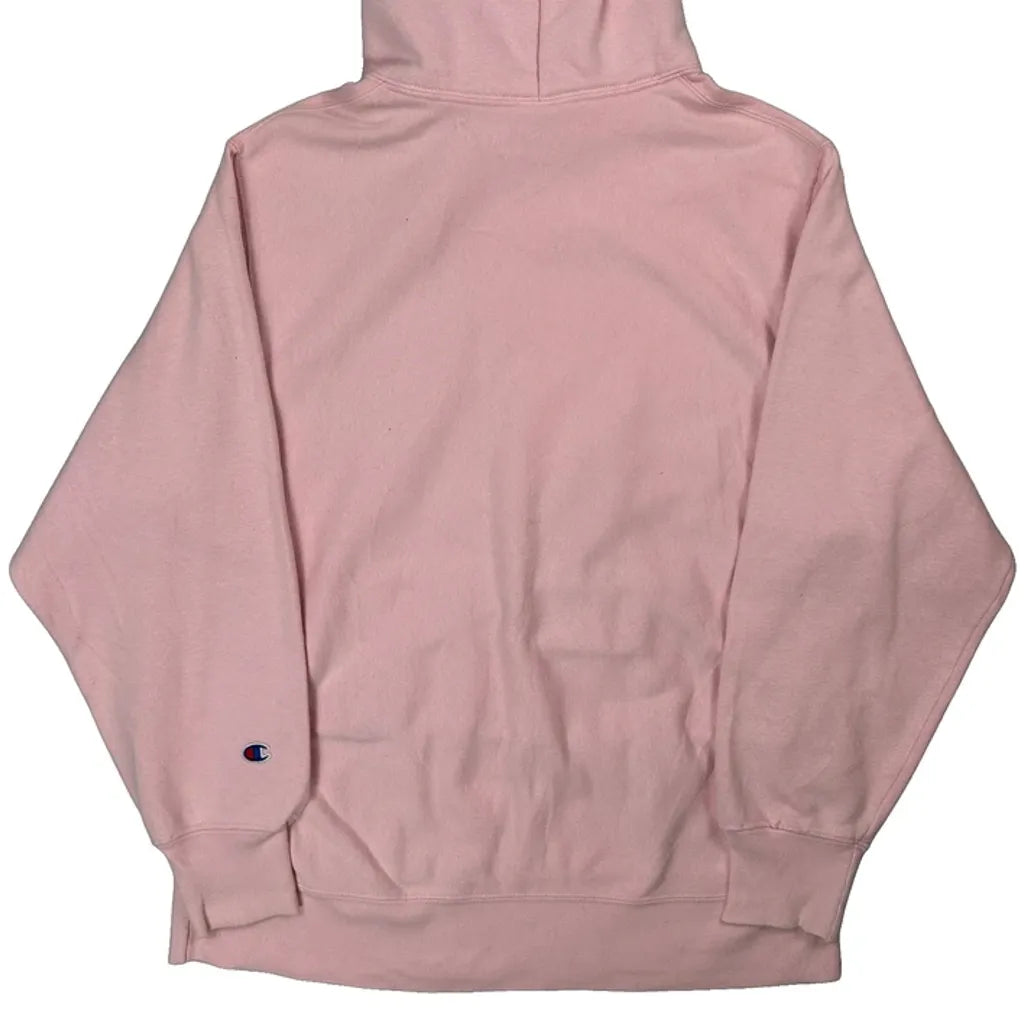 Reverse Weave Champion Hoodie - Medium Pink Cotton Blend