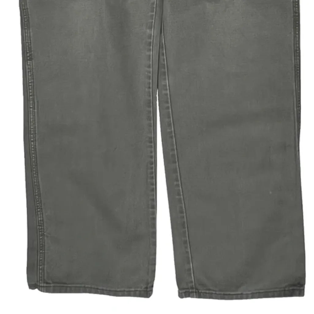 Wrangler Carpenter Pants - 32W 34L Gray Cotton