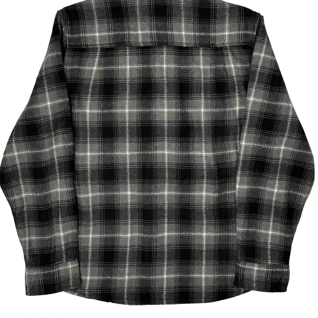 Unbranded Checked Flannel Shirt - XL Black Cotton