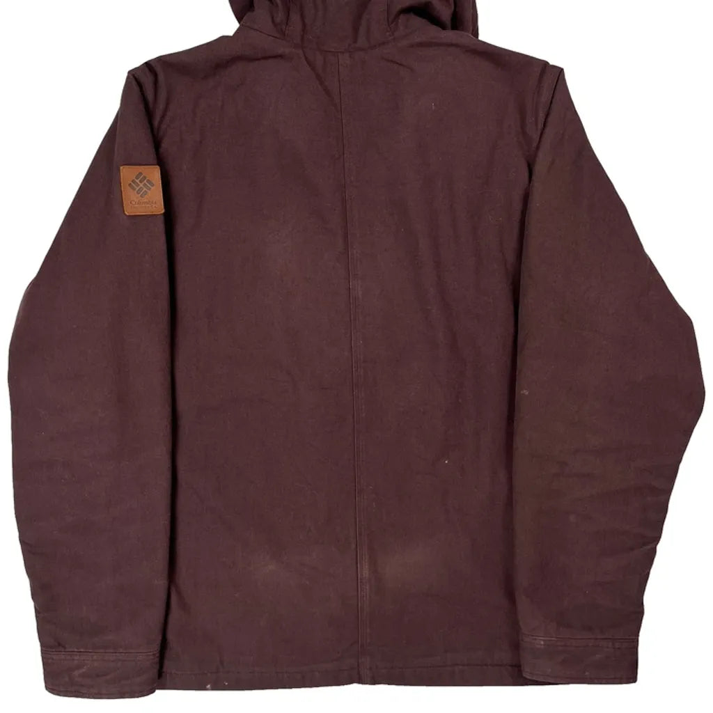 Columbia Jacket - Large Burgundy Polyester