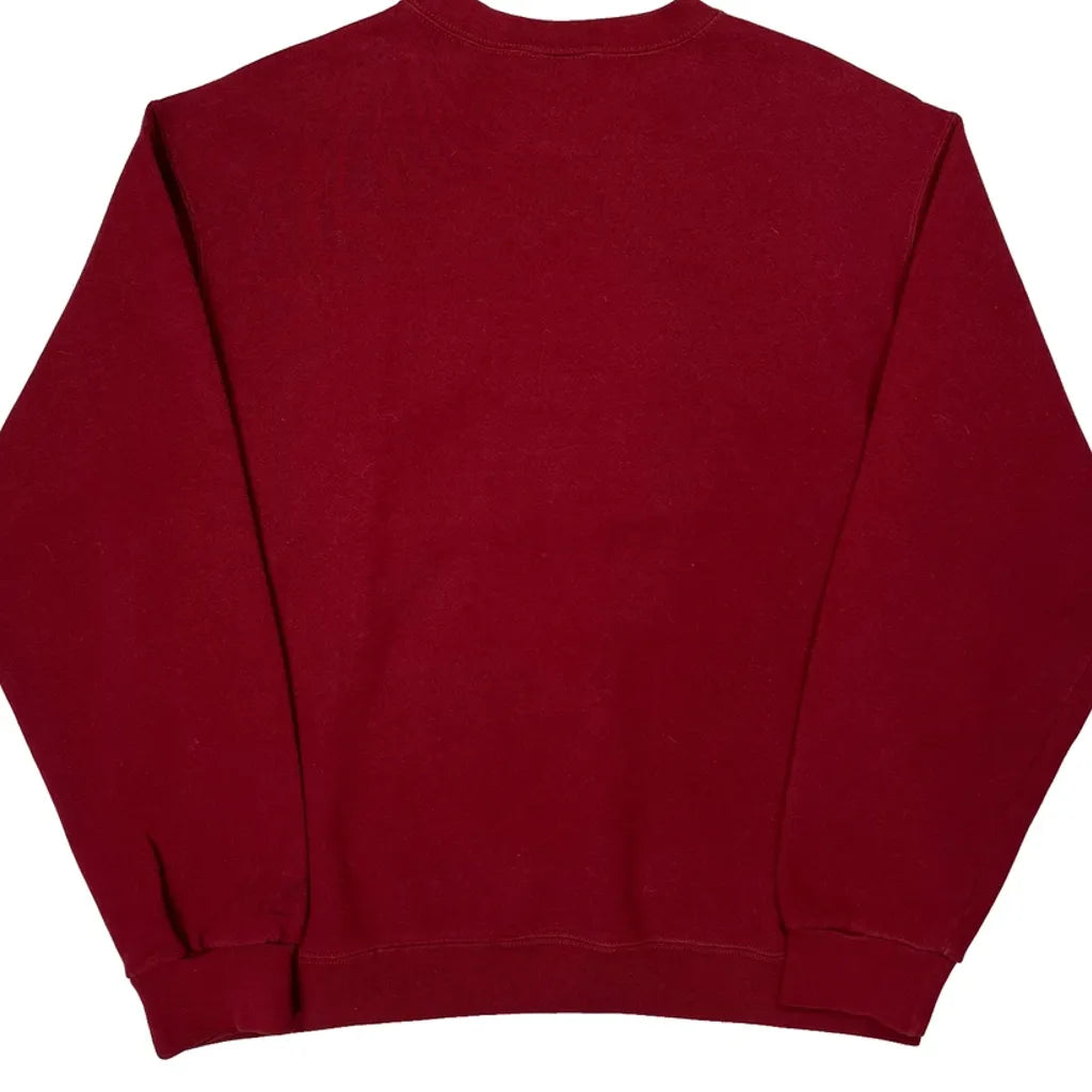 Made In USA Nike Sweatshirt - Large Red Cotton