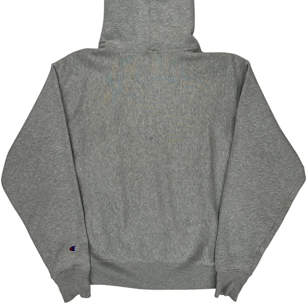 Reverse Weave Champion Hoodie - Large Gray Cotton