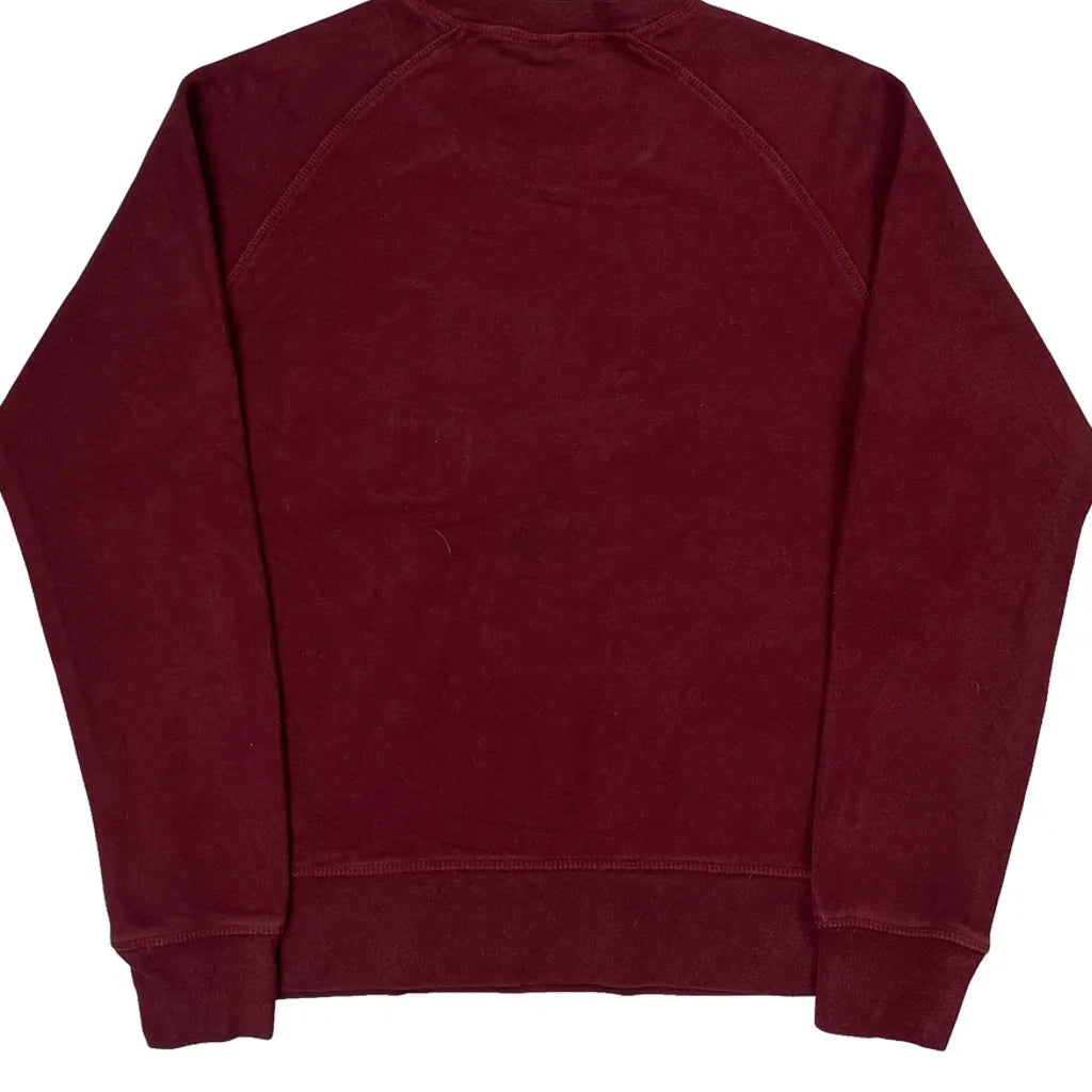 The North Face Sweatshirt - Medium Burgundy Cotton